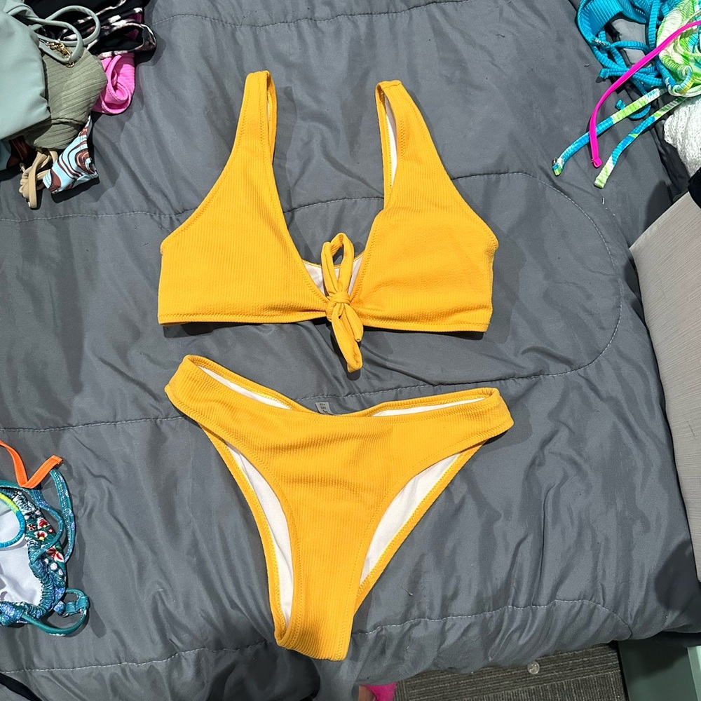 Yellow bikini